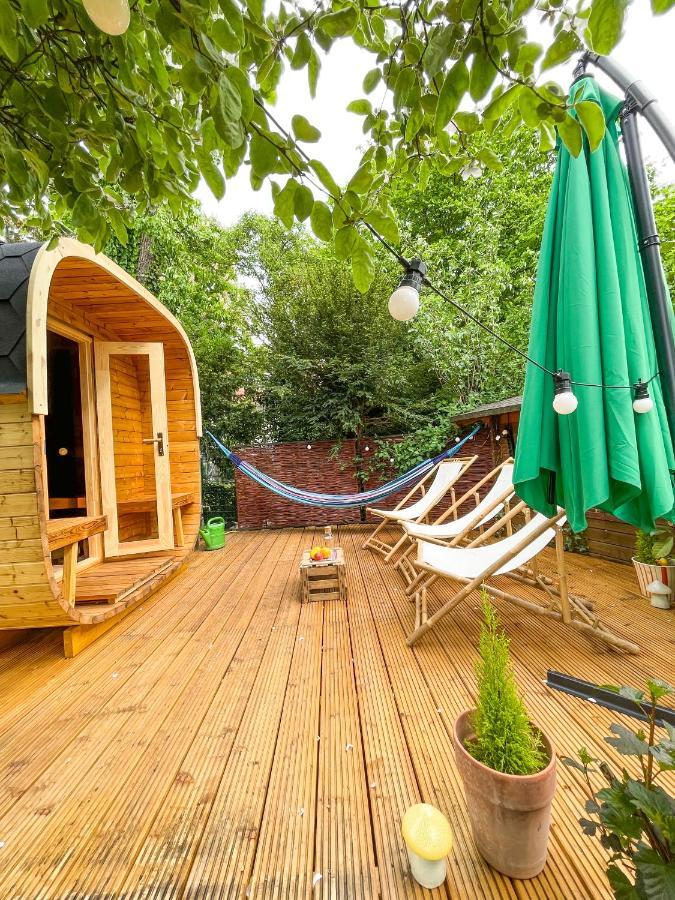 Souterrainwohnung Mit Grossem Garten Und Sauna Кассель Экстерьер фото